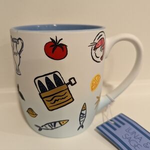 Luna & Sage White Mug with Costal Italy Design